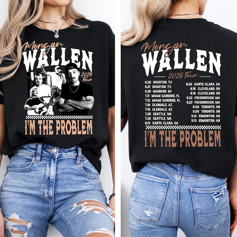Wallen I'm The Problem Tour Front And Back T-Shirt