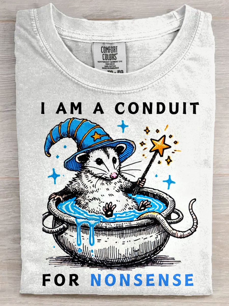Funny I'm A Conduit Art Print Casaul Short Sleeve T-shirt