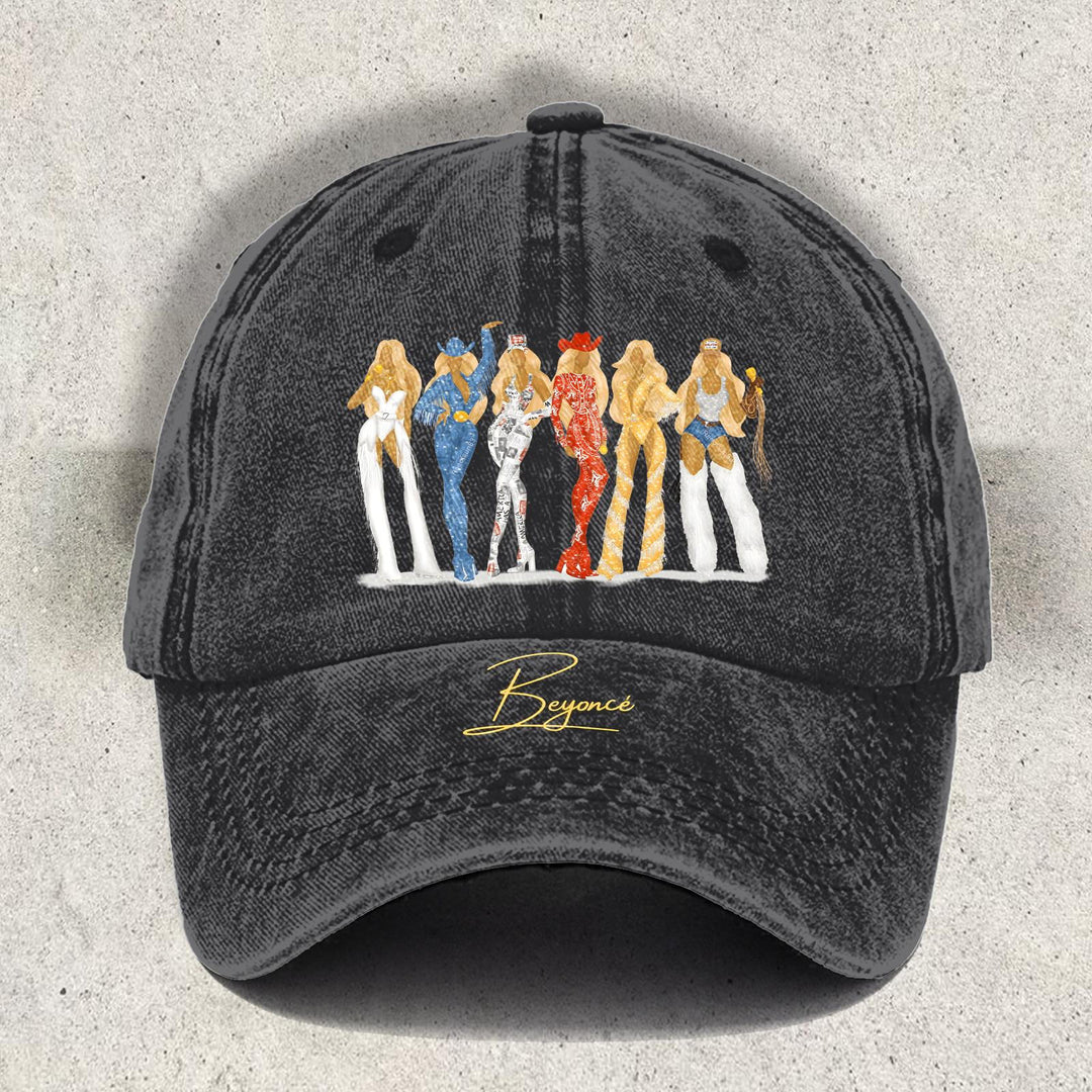 Beyonc é Art Printed Baseball Cap