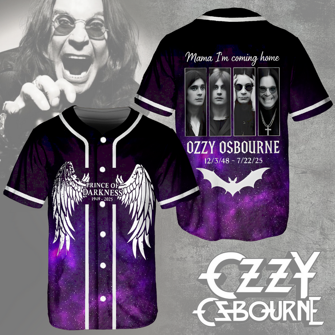 The Prince of Darkness Mama Im Coming Home Baseball Jersey