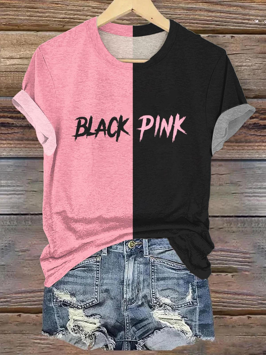 Blackpink Concert Printed Crew Neck T-shirt