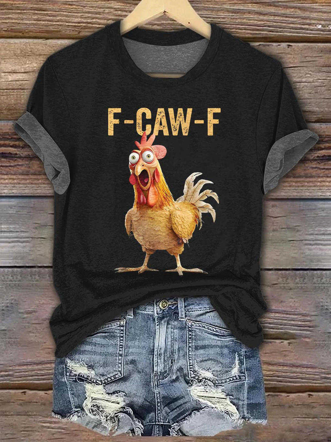 F-Caw-F Crew Neck T-shirt