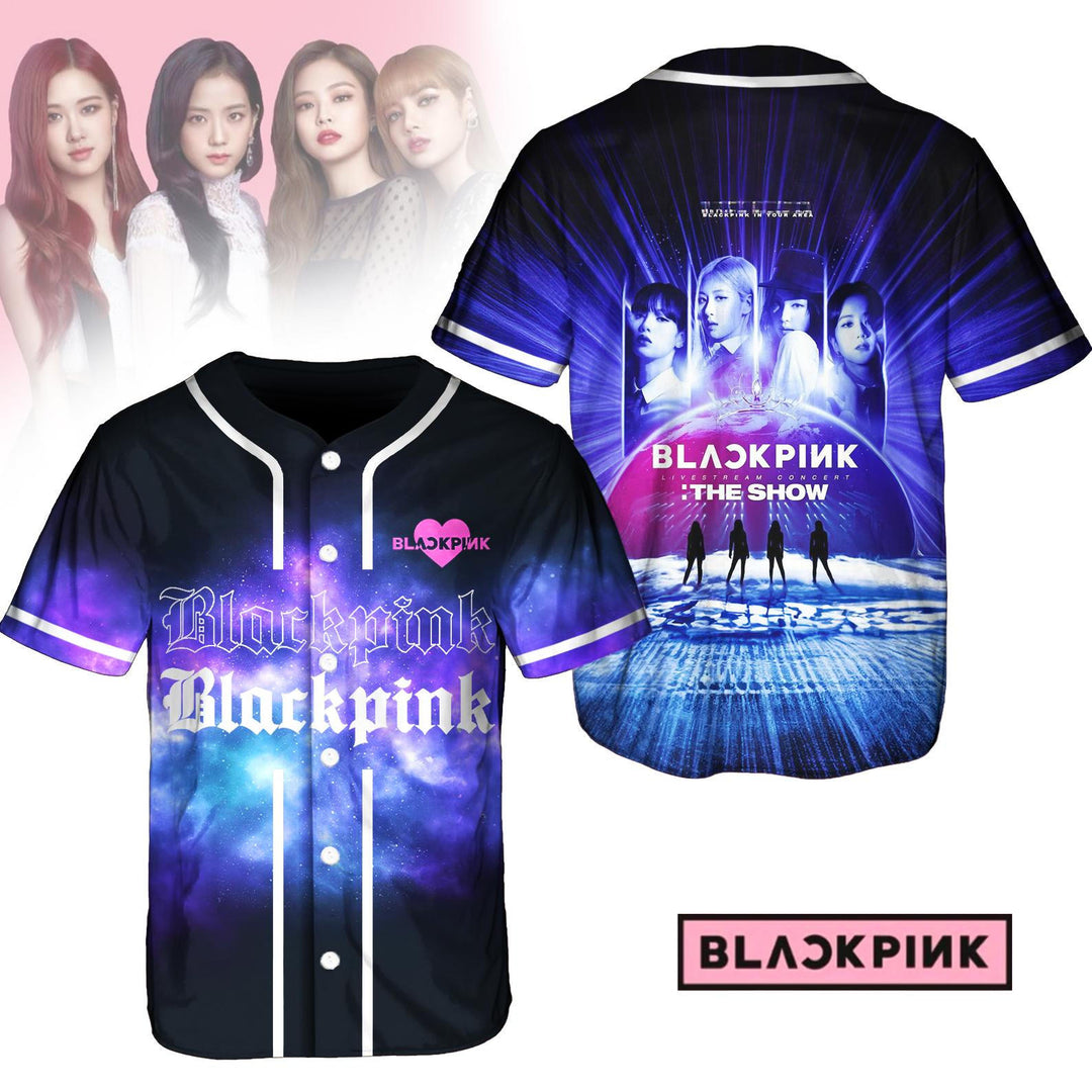 Blackpink Concert Print Baseball Jersey