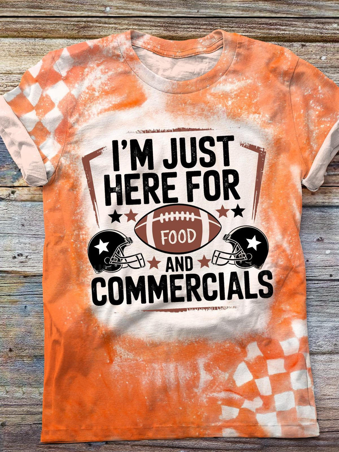 I am just here for the Snacks Football Crew Neck T-shirt