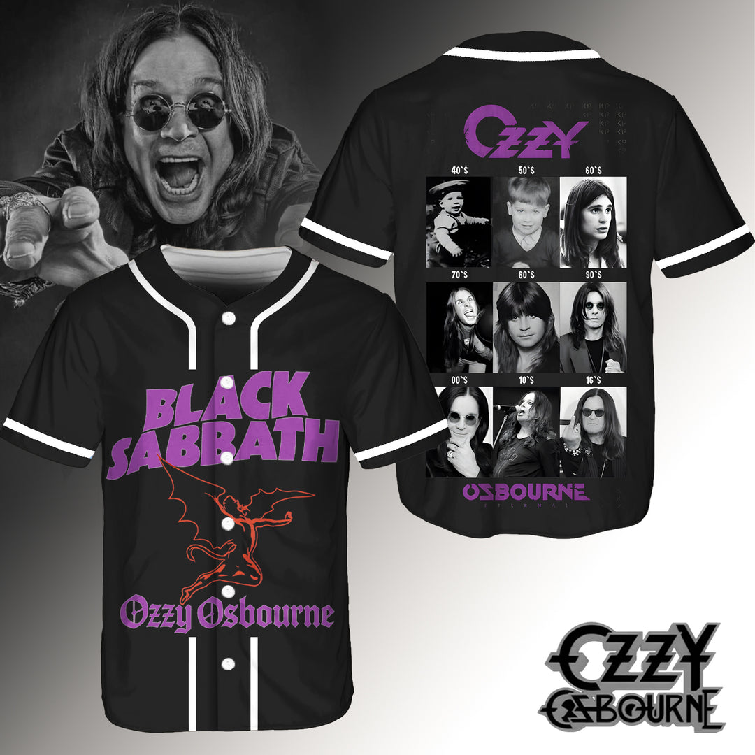 Ozzy Osbourne Baseball Jersey