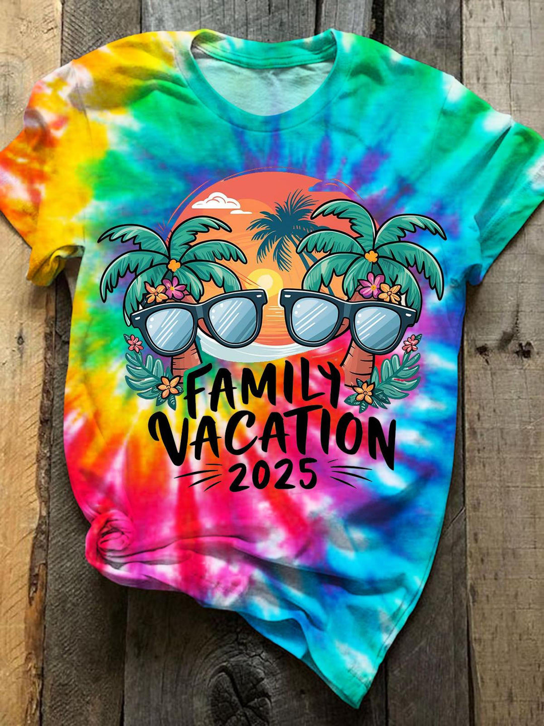 Family Vacation 2025 Crew Neck T-shirt