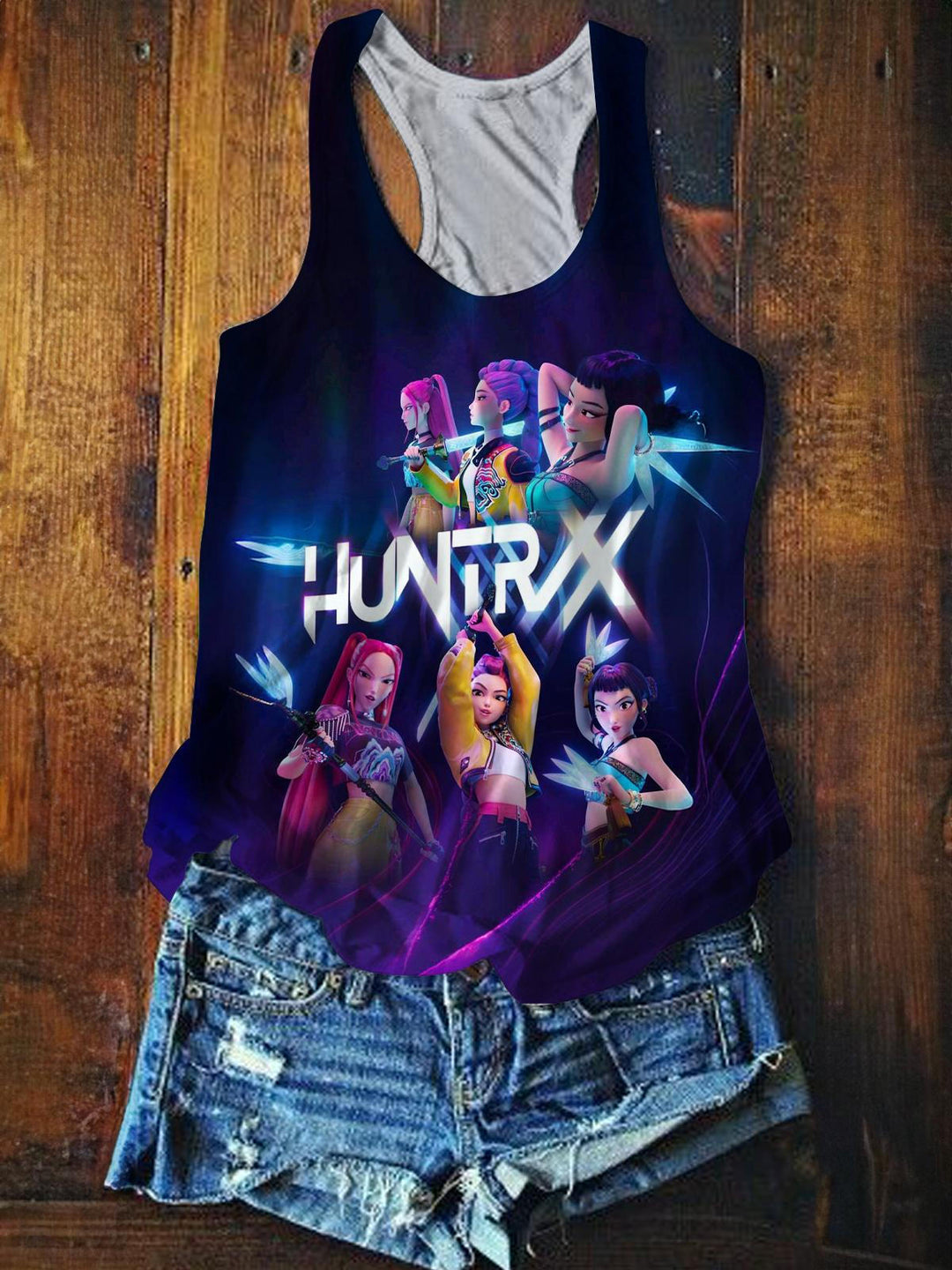 Demon Hunters Printed Casual Tank Top