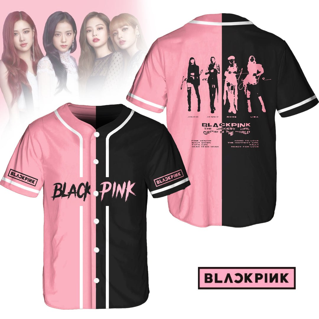 Blackpink Concert Printed Baseball Jersey