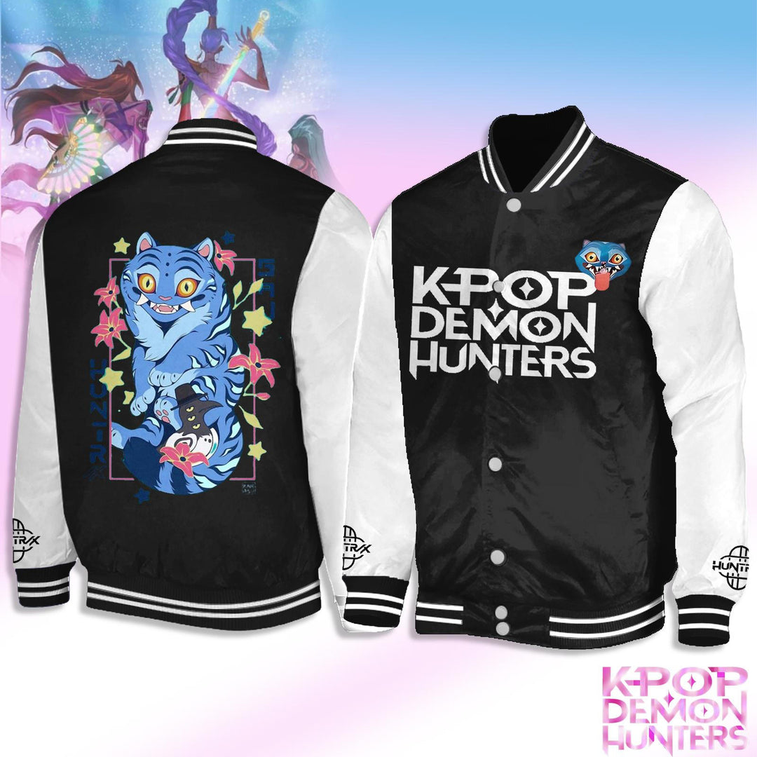 Demon Hunter Tiger Shoulder Baseball Jersey