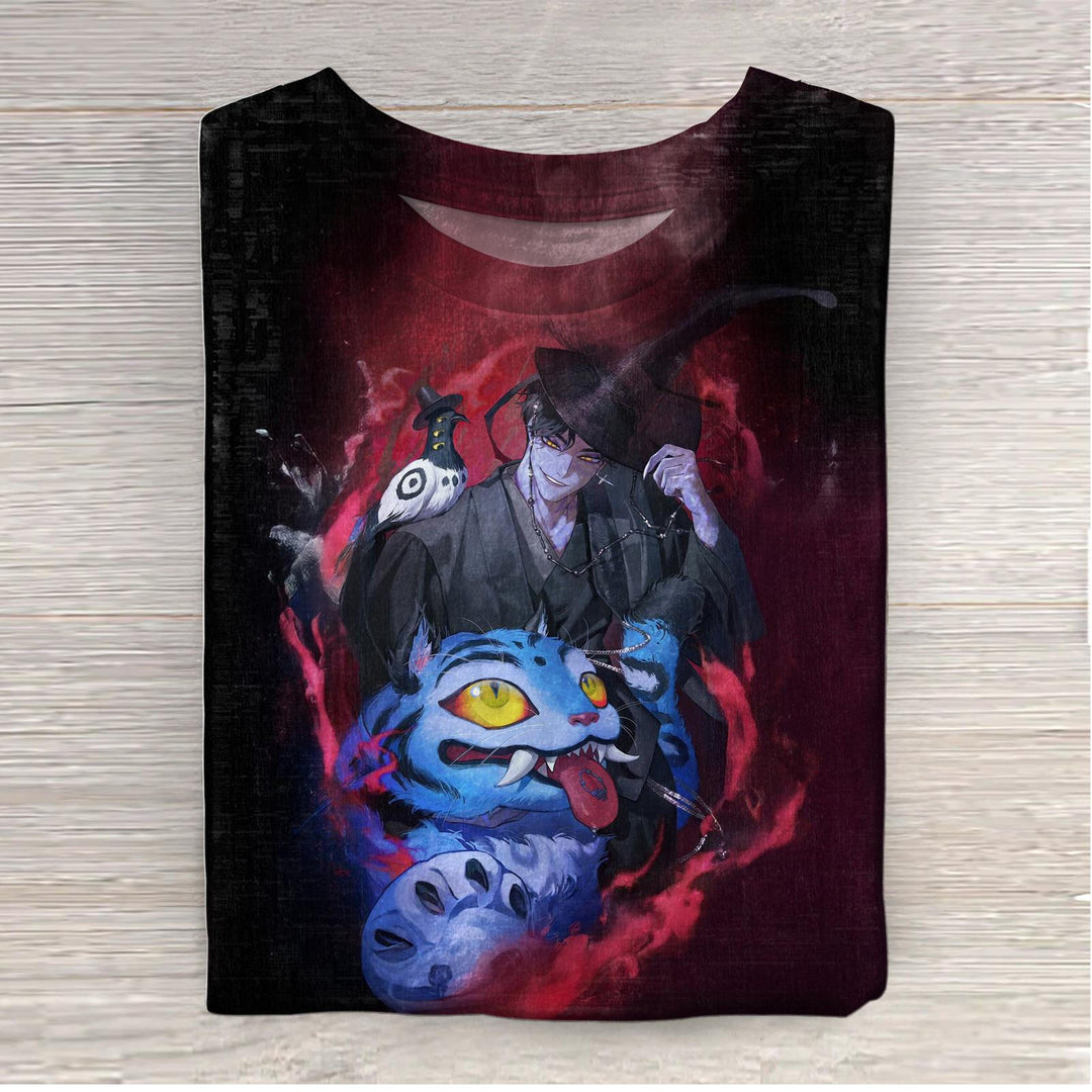 Demon Hunters Huntrix Print Crew Neck T-shirt