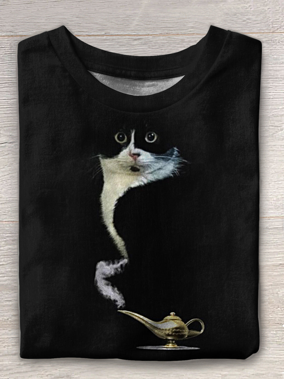 Aladdin Cat Crew Neck T-shirt