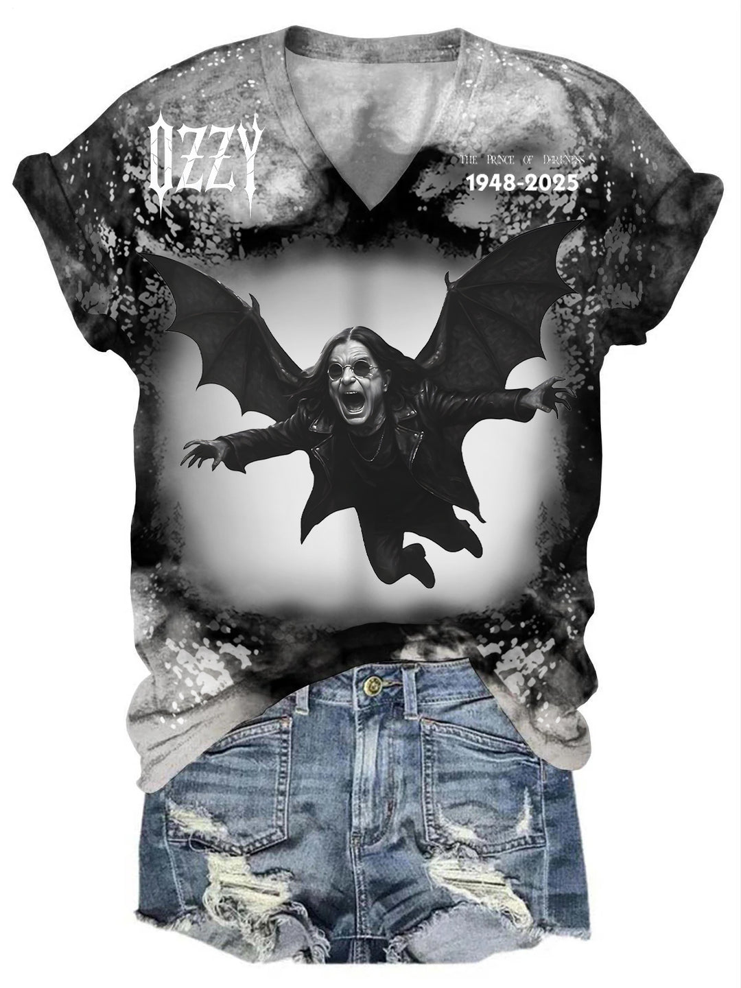Mischievous Ozzy OsbourneV-neck T-Shirt