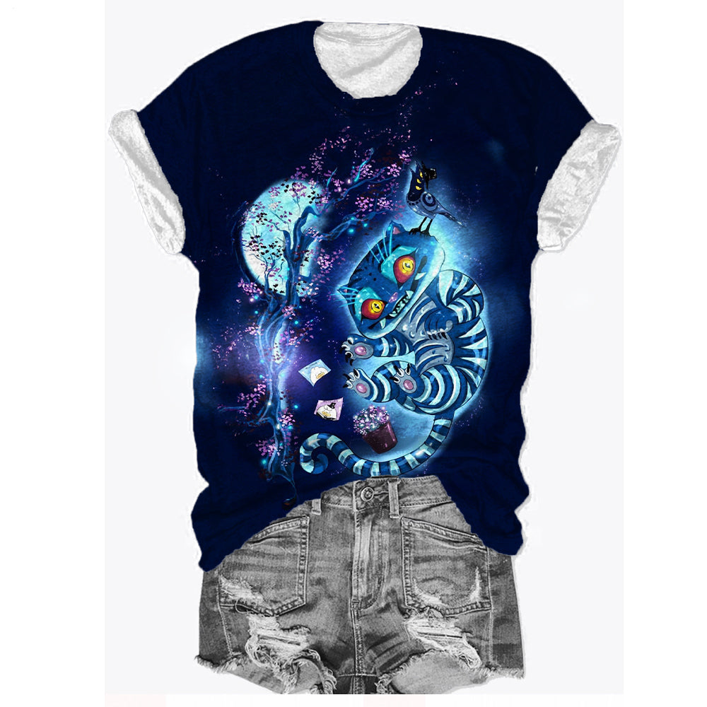 Demon Hunter Tiger Crew Neck T-shirt