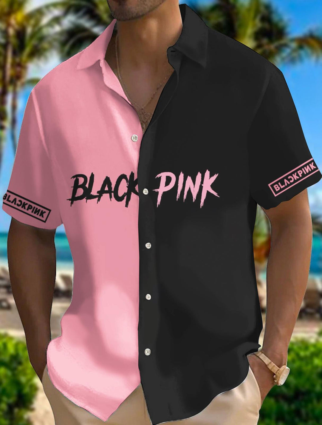 Men's Blackpink Concert Short Sleeve Shirts