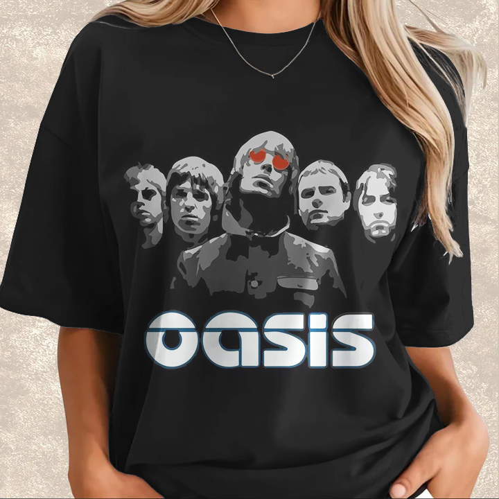 Oasis Music Fan Crew Neck T-shirt