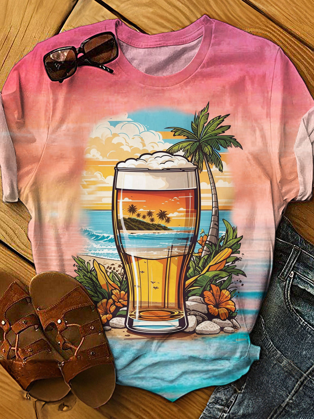 Happy Holidays Crew Neck T-shirt