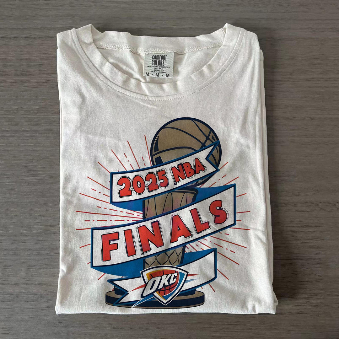 OKC Basketball Thunder Finals Crew Neck T-shirts