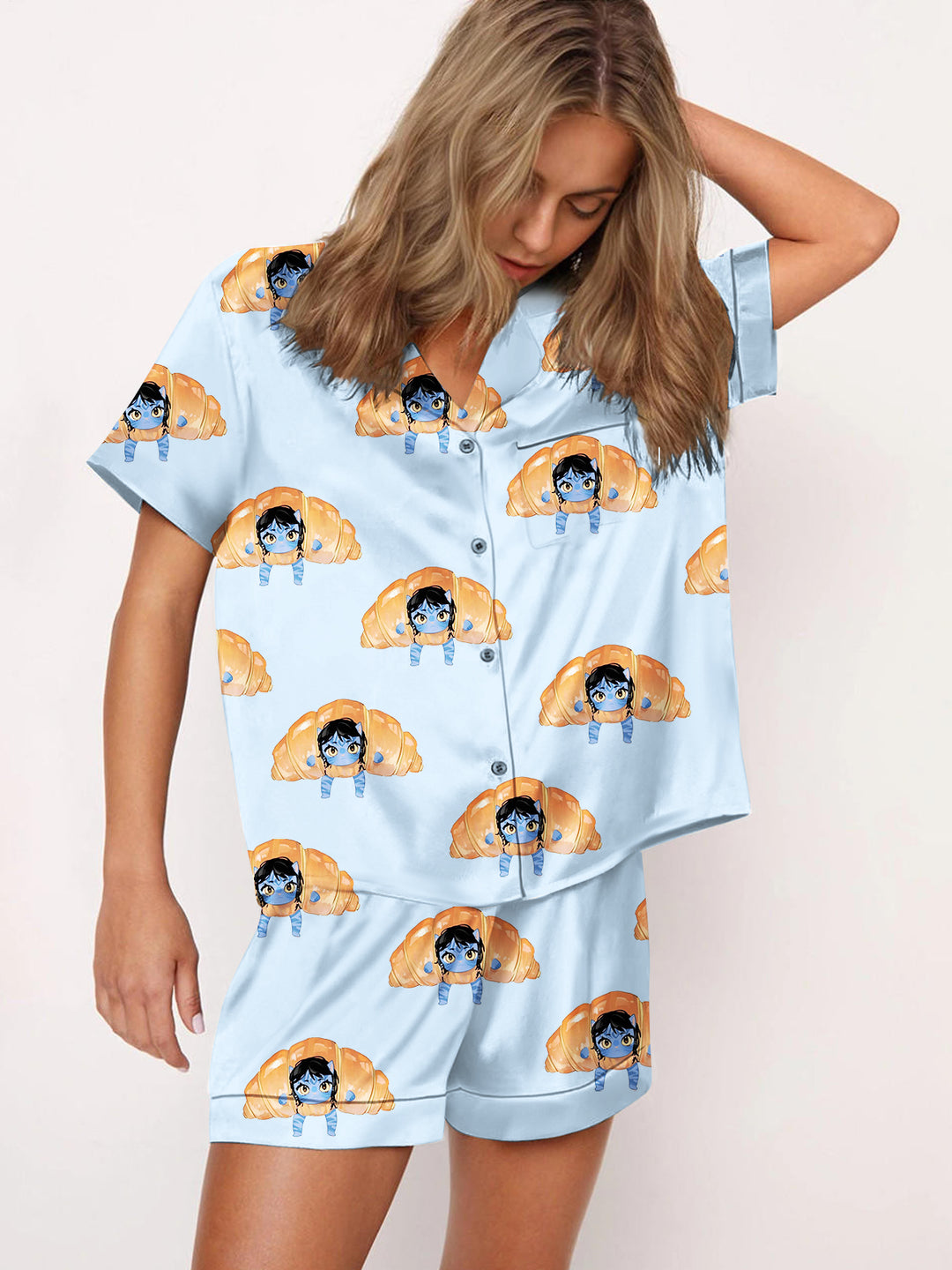 Demon Hunter Fun Tigers Women's Satin Pajama Set