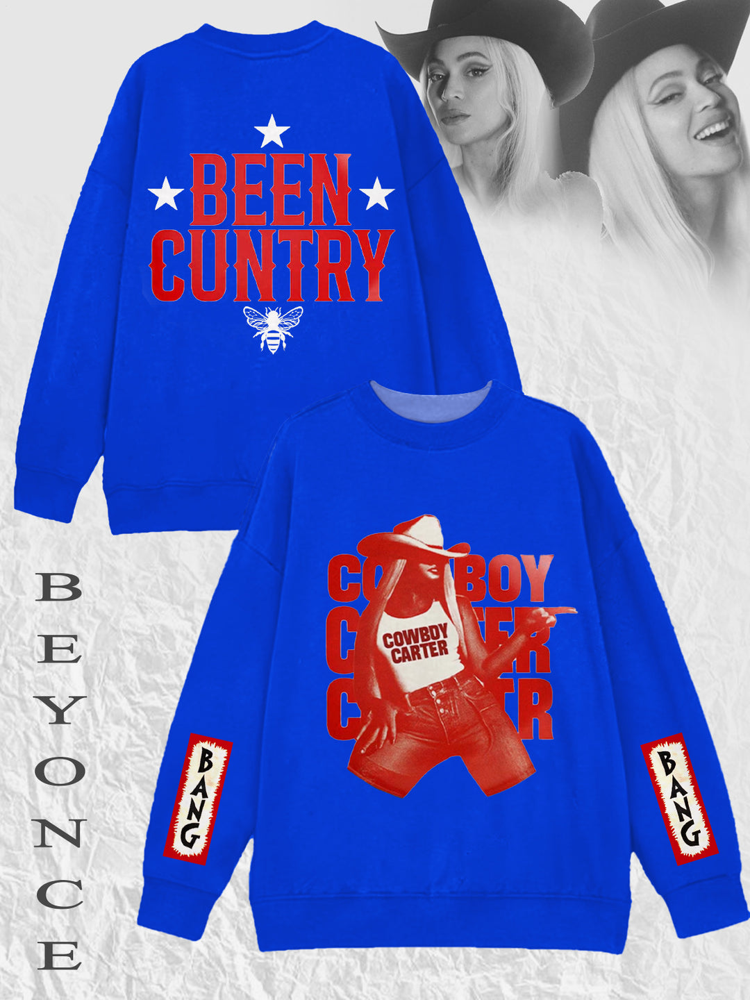 Beyoncé Concert Printed Long Sleeve Casual Top