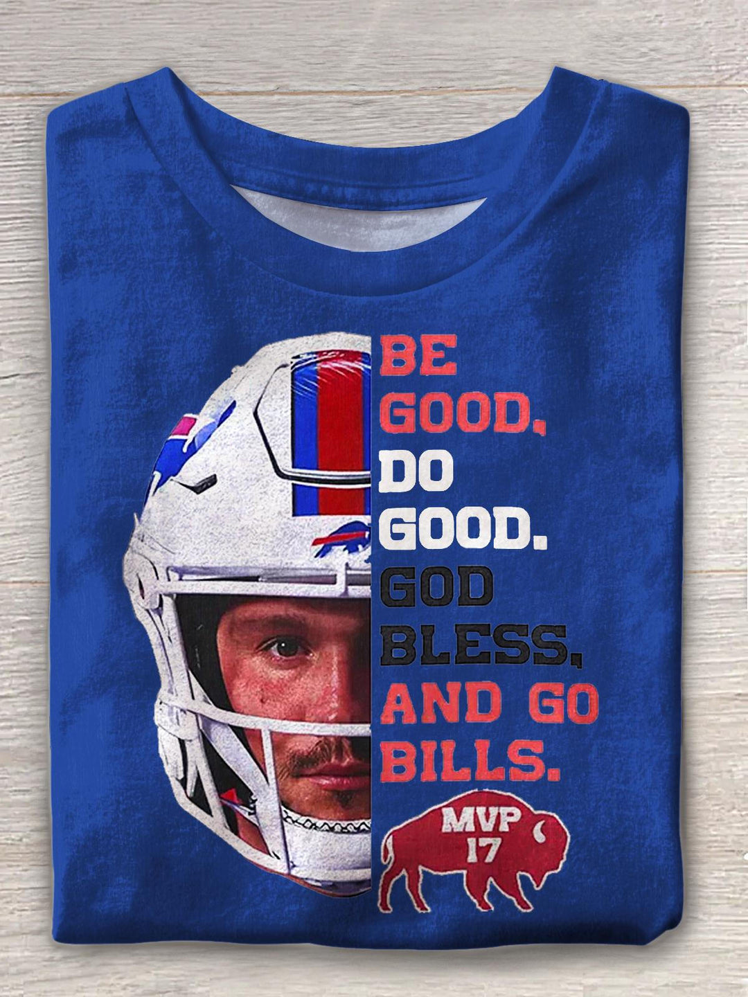 Josh Allen MVP 17 Bills Mafia Crew Neck T-shirt