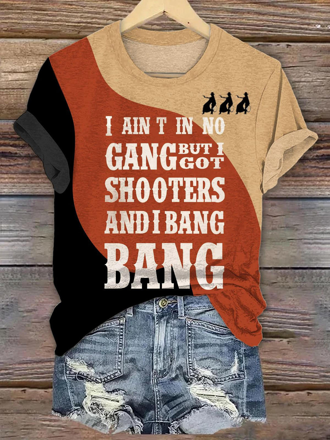 Beyoncé Retro Contrasting Print Crew Neck T-shirt