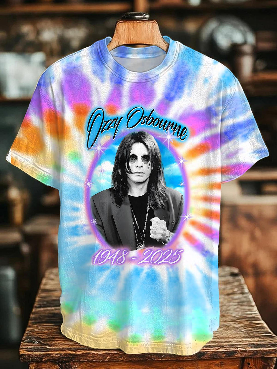 Ozzy Osbourne Tie Dye Crew Neck T-shirt