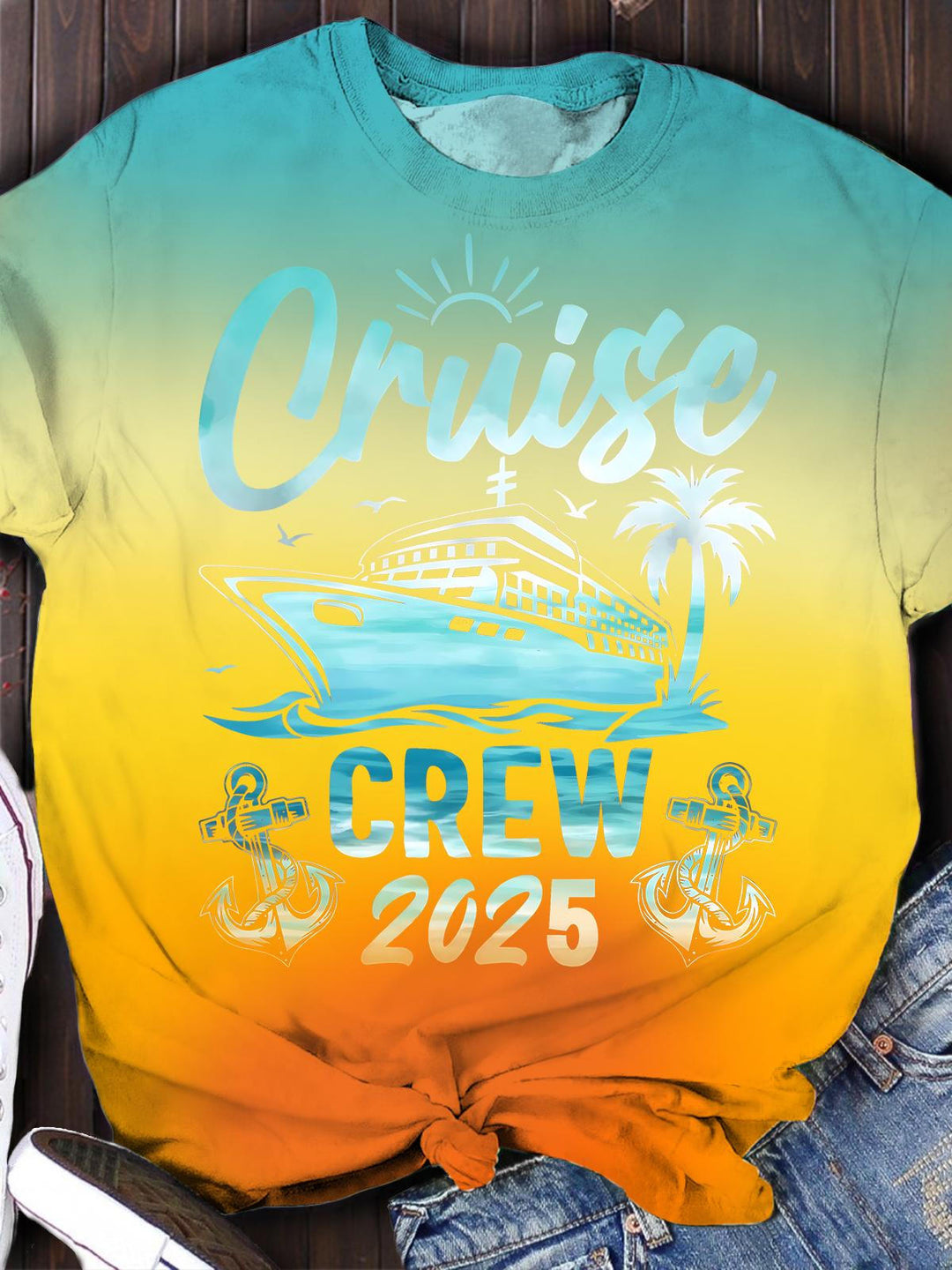 Family Blue Cruise Crew Vacation T-shirt