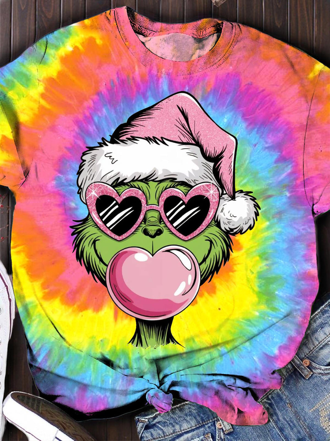 Bubble Blowing Monster Crew Neck T-shirt