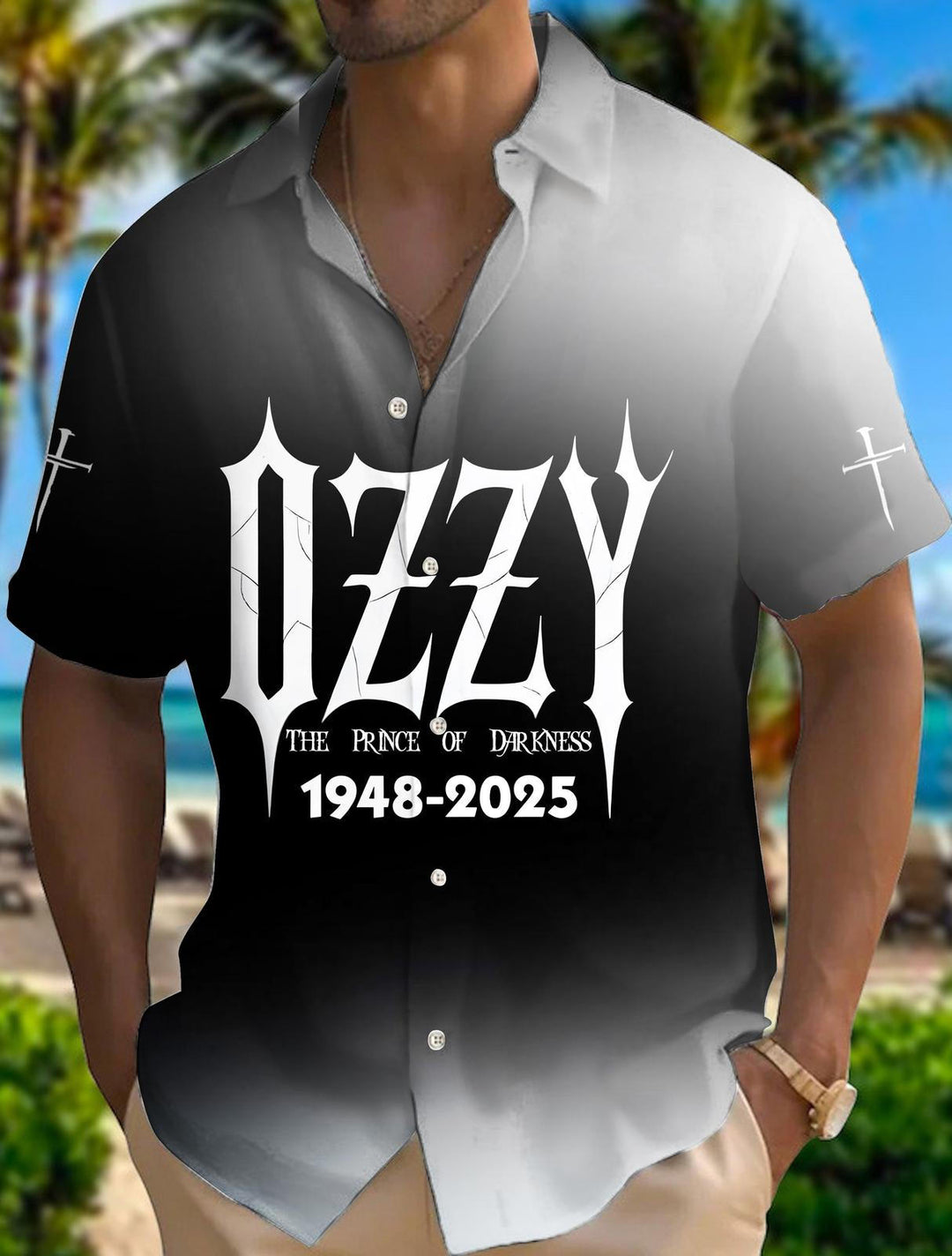 Ozzy Osbourne Gradient Men's Short Sleeve Shirts