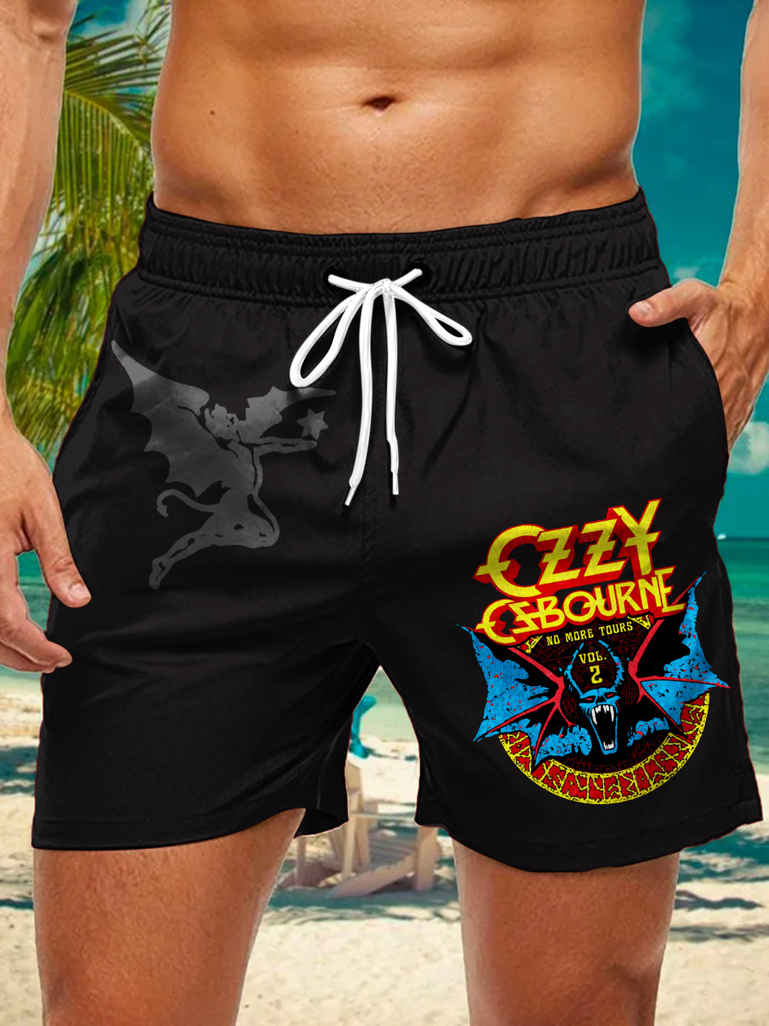 Men's Ozzy Osbourne Print Pocket Shorts