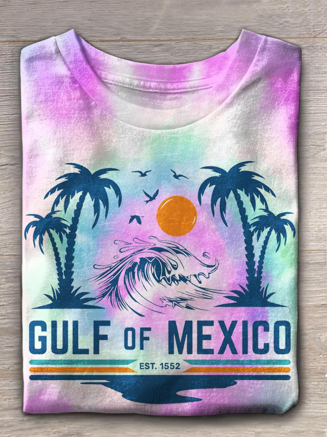 Gulf of Mexico Beach Vacation Crew Neck T-shirt