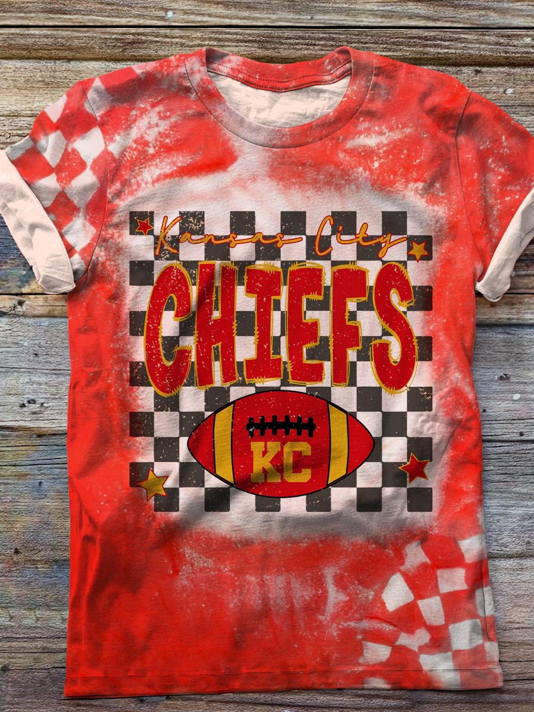 Kc Chiefs Football Crew Neck T-shirt
