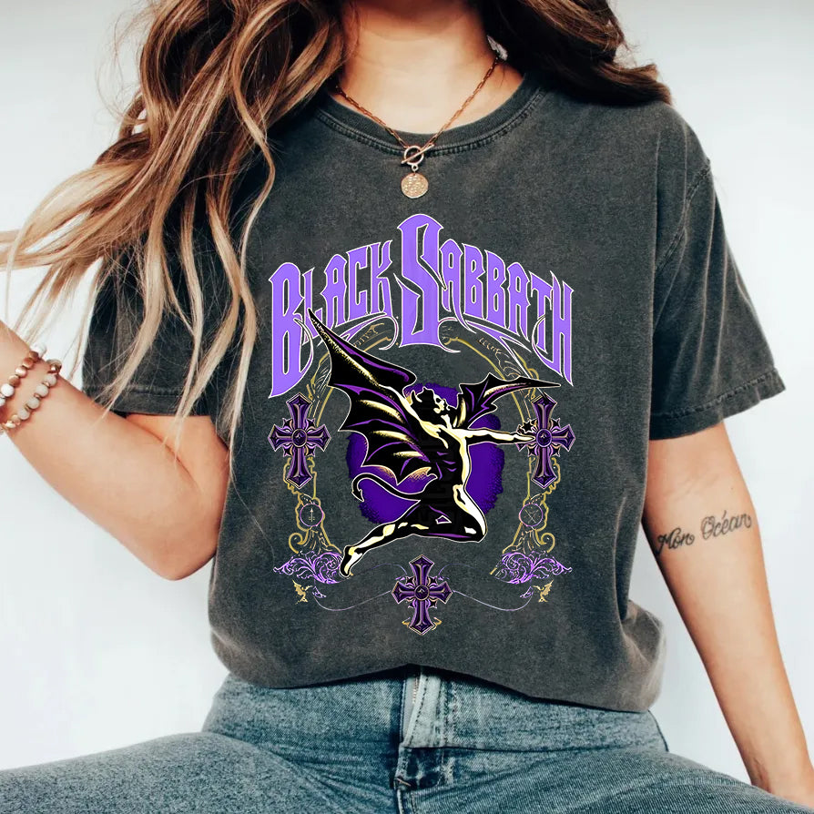 Black Sabbath Washed Cotton Short Sleeves