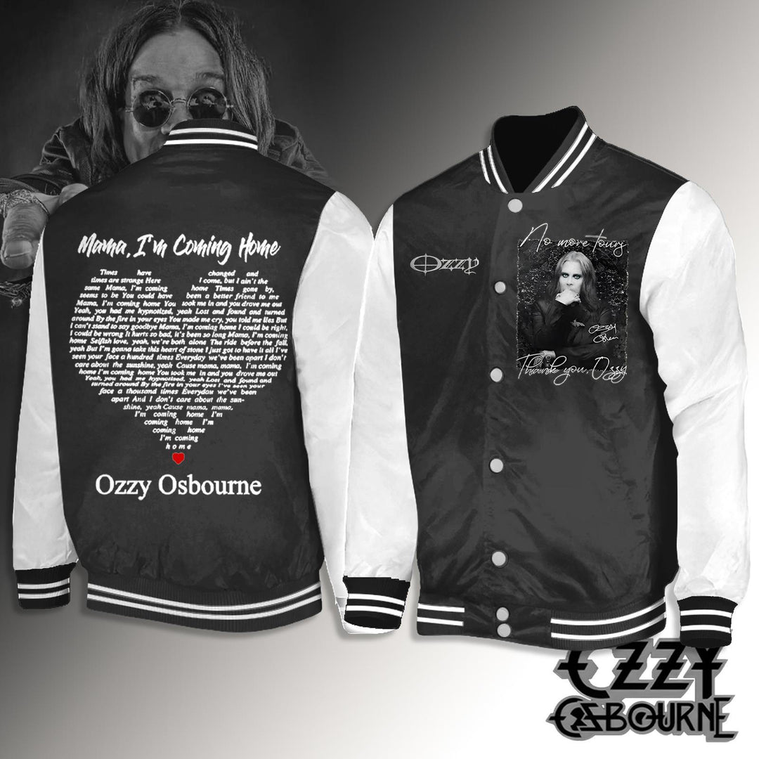 No More Tour Ozzy Osbourne Shoulder Baseball Jersey
