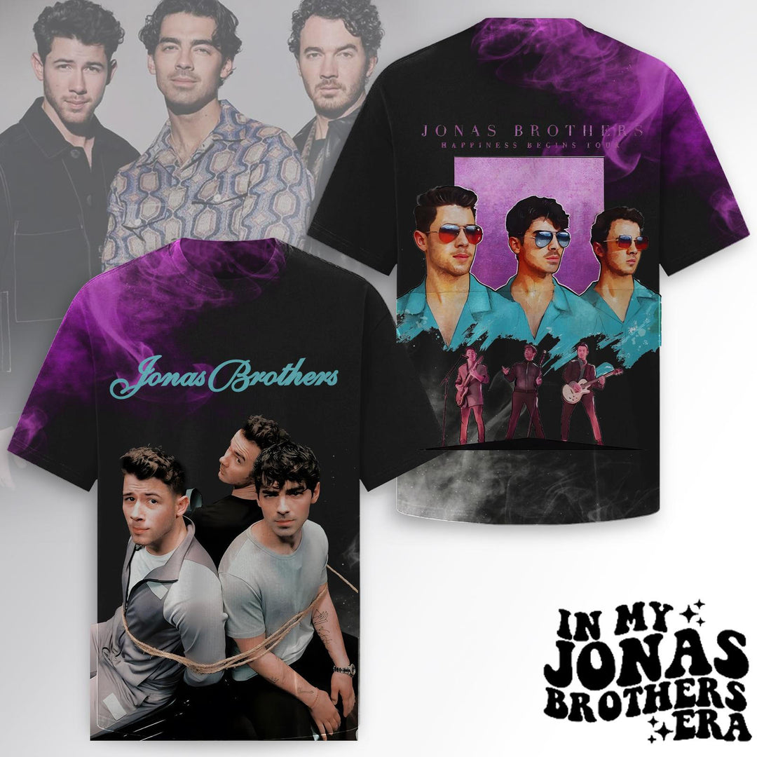 Jonas Brothers Art Crew Neck T-shirt