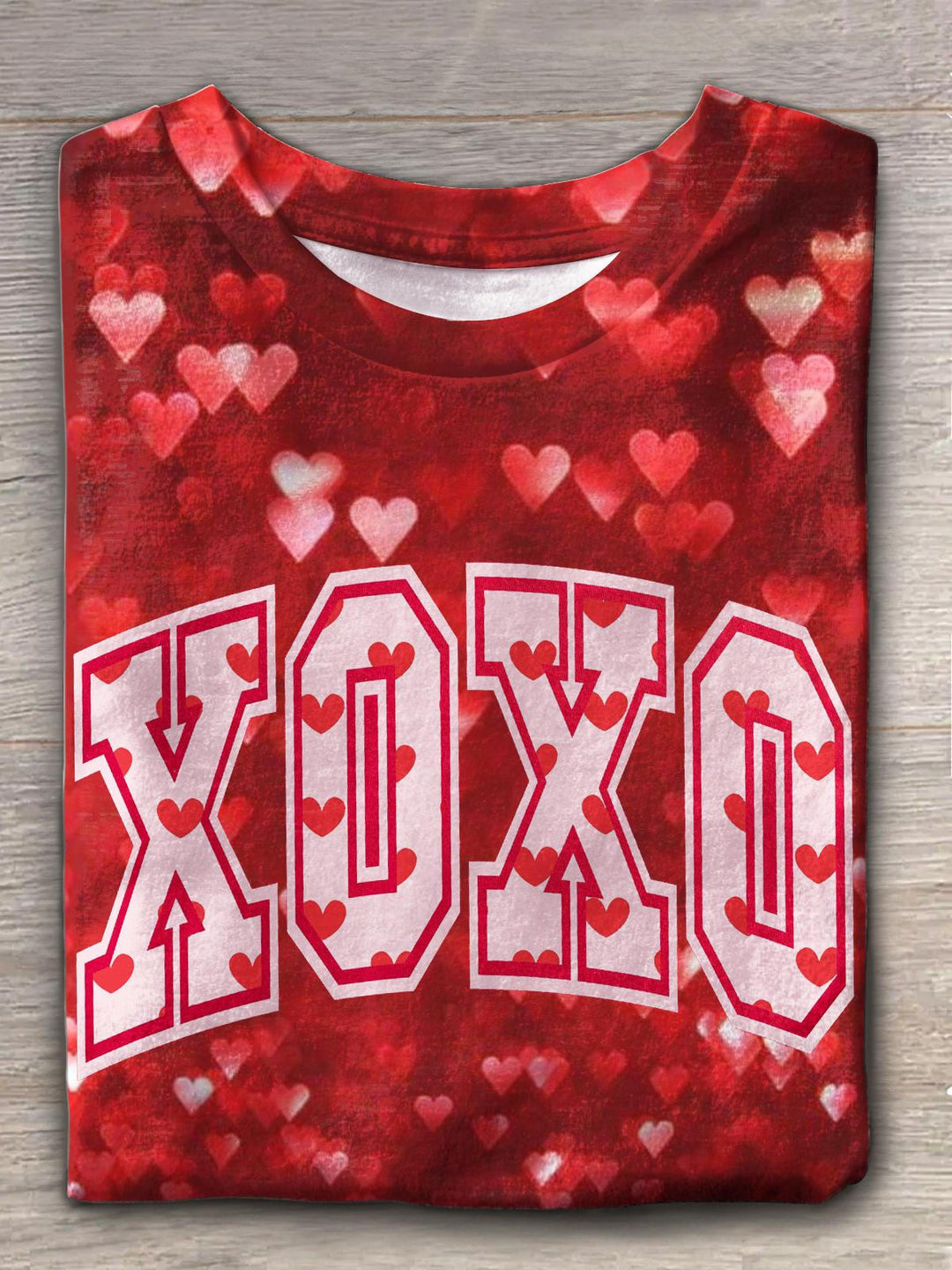 Valentine Day XOXO Crew Neck T-shirt
