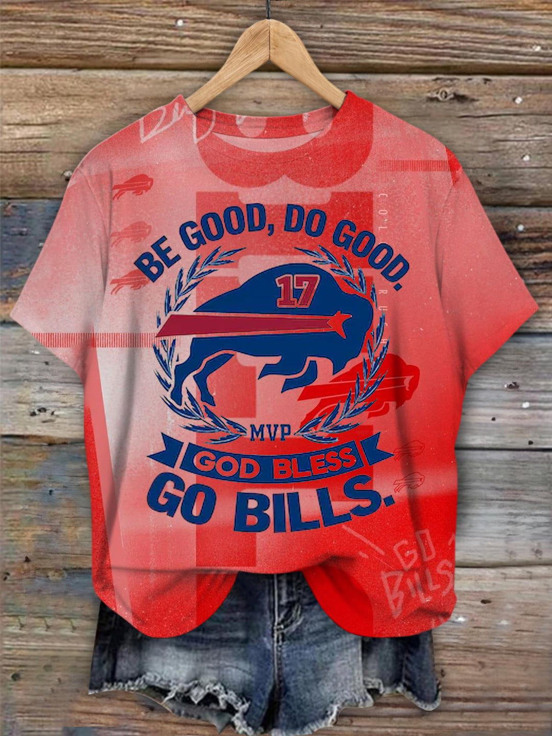 Sei gut, tu Gutes, Gott segne Go Bills Grafik-T-Shirt
