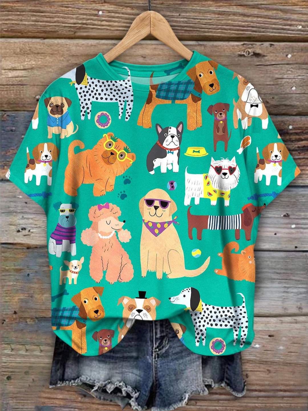Dog Park Rundhals-T-Shirt