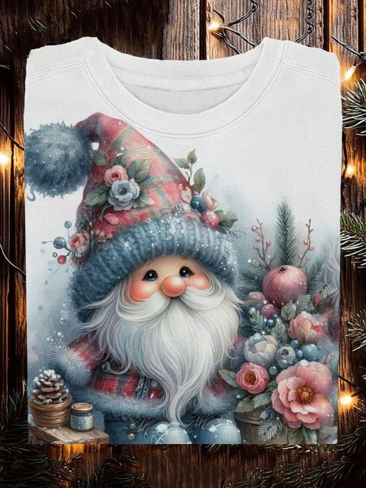 Coastal Christmas Crew Neck Casual Sweatshirt