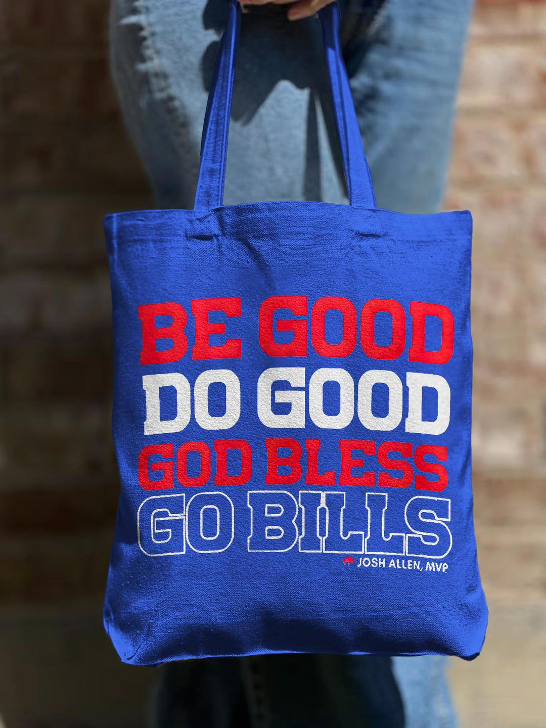 Do Good Deeds Printed Shoulder Zipper Canvas Bag