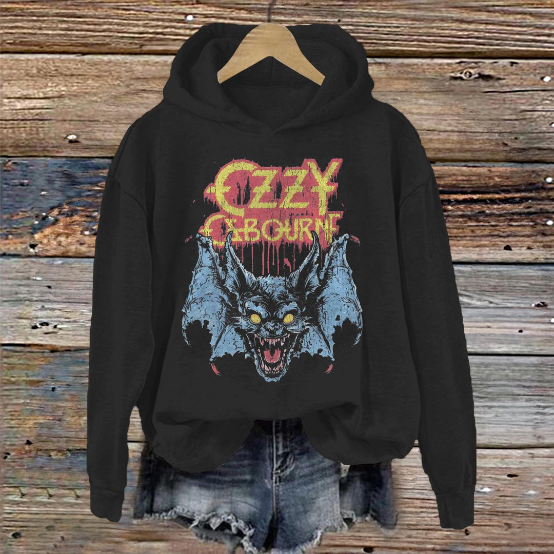 Ozzy Osbourne Long Sleeve Printed Hoodie