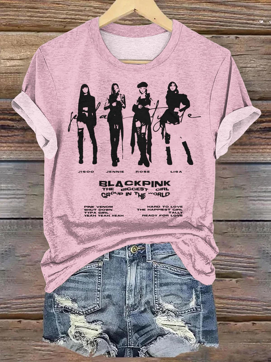 BlackPink 2025 Concert V-neck T-Shirt