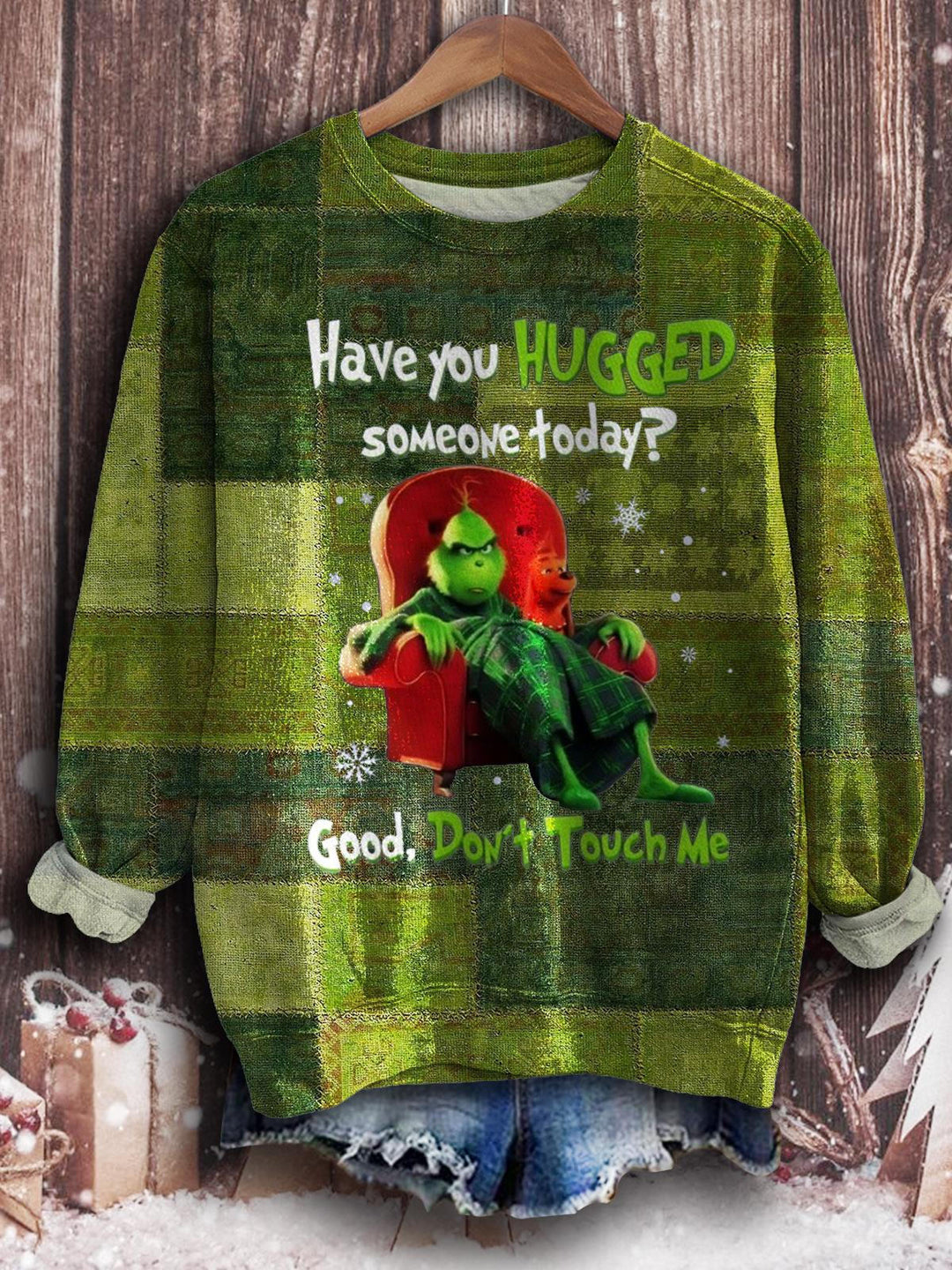Have You Hugged Someone Today Print Long Sleeve Top