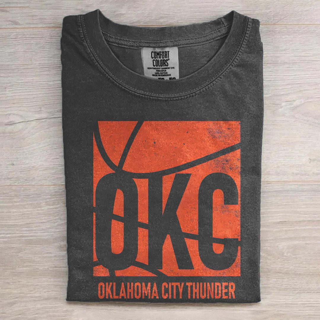 OKC Minimalist Print Retro T-shirt