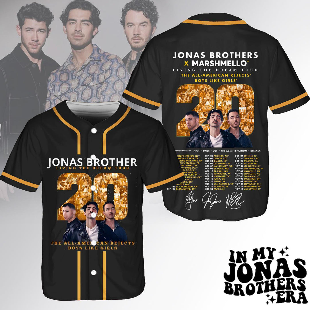 Jonas Brothers Concert Baseball Jersey