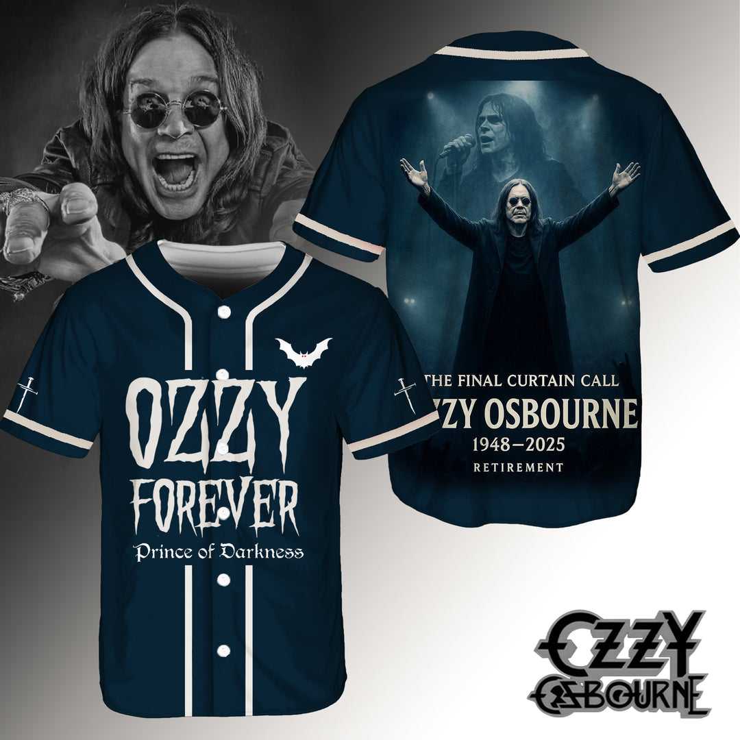 In Memory of Ozzy Osbourne Baseball Jersey
