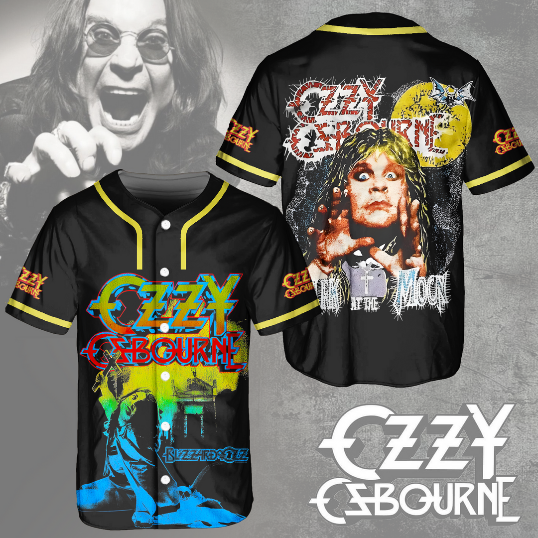 No More Tour Ozzy Osbourne Baseball Jersey