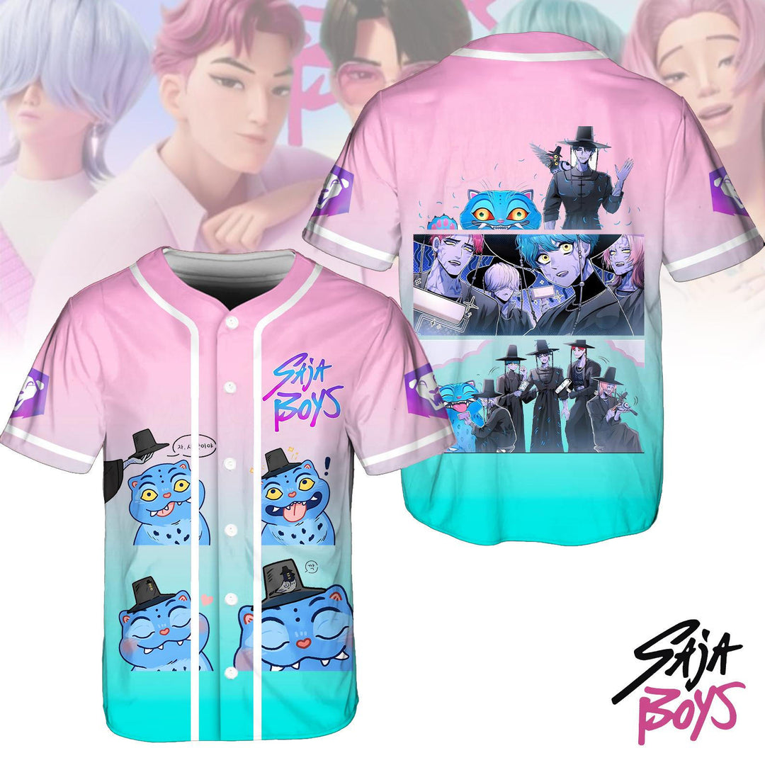 SaJA Boy and Tiger Baseball Jersey