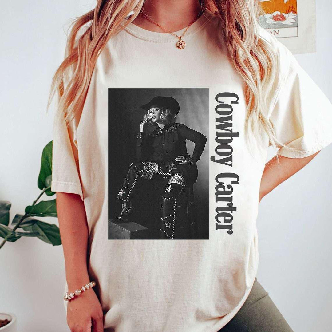 Beyonce Print Crew Neck T-shirt