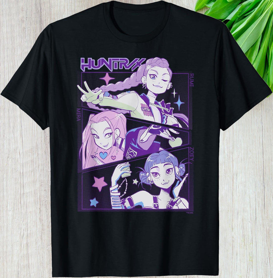 Demon Hunters Huntrix Print Crew Neck T-shirt